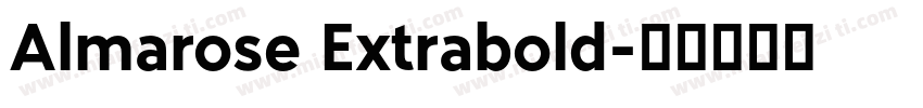 Almarose Extrabold字体转换